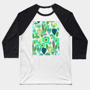 Fresh abstract greenery Baseball T-Shirt